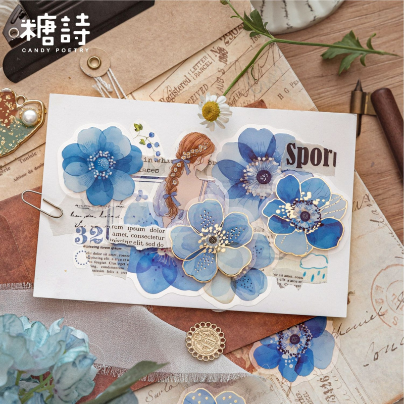 40 fogli di adesivi vintage in - Gold Foil Flakes recensione e prezzo